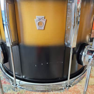 Ludwig Club Date USA 18-14-10" Maple/Poplar 7-ply Shells - Black/Gold Duco image 14