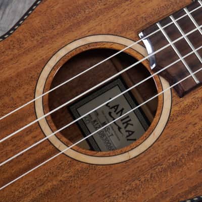Lanikai MAS-T All Solid Mahogany 'Tenor' Ukulele, Incl Case image 8