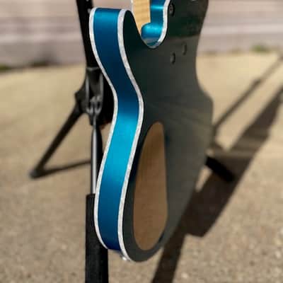 JLC Guitars Anaheim Bass - Natural, Aquamarine Metallic image 19