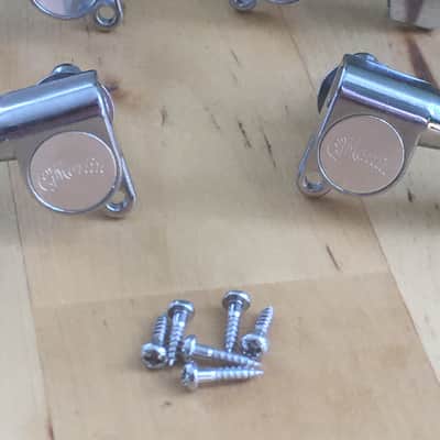 6 Genuine “Martin” Logo Acoustic Guitar Bolt On Chrome Tuners D35 HD28 Low Tab image 12