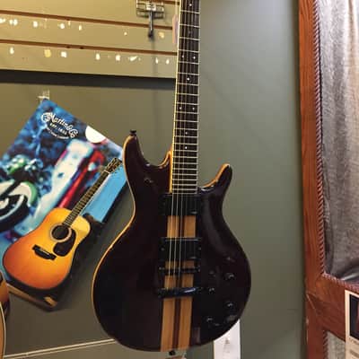 Vintage 1980's Japanese Anea Powerformer Series Electric Guitar Walnut Finish image 1