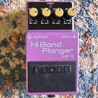 Boss HF-2 Hi Band Flanger (Green Label) 1989 - 1993 - Pink image 1