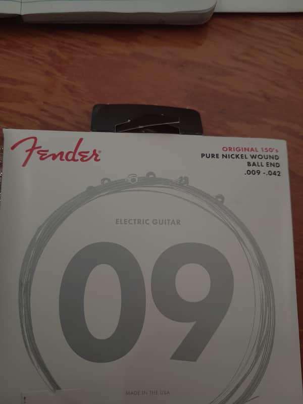 Fender Original 150 Guitar Strings, Pure Nickel Wound, Ball End, 150L .009-.042 Gauges, (6) 2016 - Standard image 1