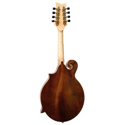 Ortega RMF200PF Americana Series F-Style Solid Flamed Maple Top Maple Neck 8-String Mandolin w/Croco Leather Case image 5