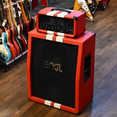 Engl E633 EE212VB Pro-40th Fireball 25 40th Anniversary 2-Channel 25-Watt Guitar Amp Head + Cabinet from 2024 in racing Red Bild 3