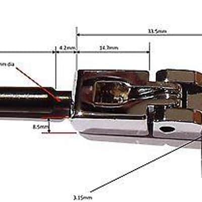 Tremolo Bridge Saddles Chrome image 3