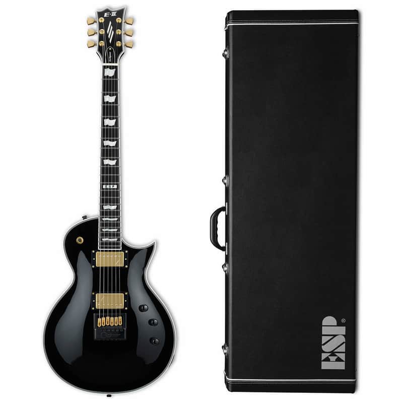 ESP E-II ECLIPSE FT ET Full thickness Evertune Black Gold Fishman Stainless steel + Case - B-Stock image 1