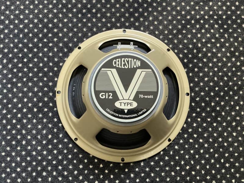 Celestion G12 V-Type 12" 70-Watt 16ohm Guitar Amp Speaker 2020s - White image 1