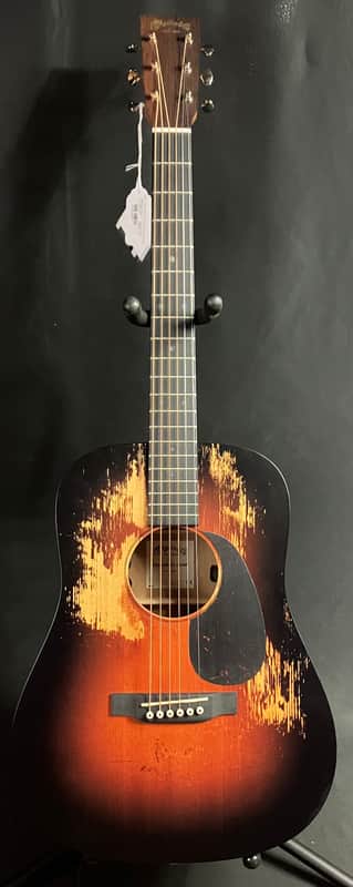 Martin D Jr. E StreetLegend Dreadnought Junior Acoustic-Electric Guitar Sunburst w/ Case image 1