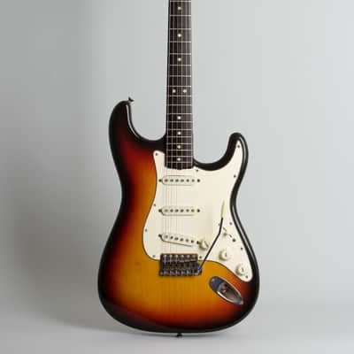 Fender  Stratocaster Solid Body Electric Guitar (1970), ser. #273341, period black tolex hard shell case. image 1