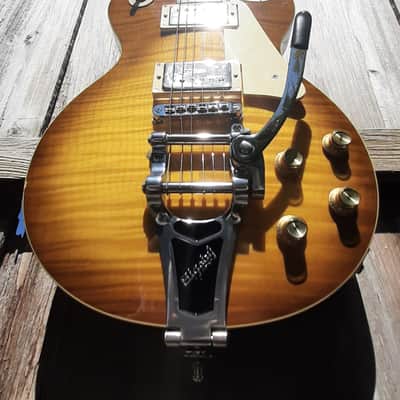 Epiphone Les Paul Standard Plus Top with Bigsby Completely Upgraded image 1