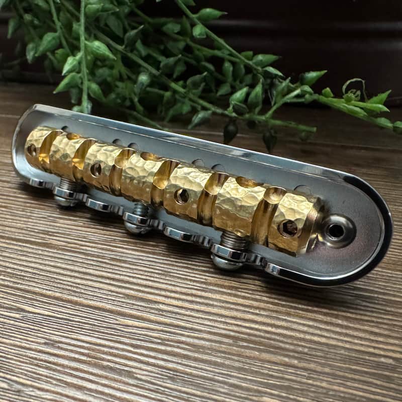 The Overpass “Monolith” One-piece Brass Saddle Bridge for Fender
