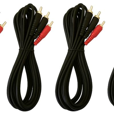 8 Absolute 12' RCA Interconnect Cable Wire Marine Car Amplifier Stereo Home Audio image 3