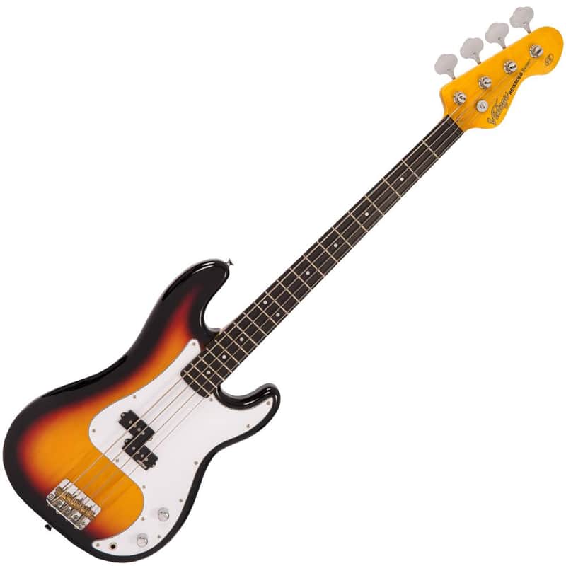 Vintage Vintage V4 ReIssued Bass ~ Sunset Sunburst Sunset Sunb...