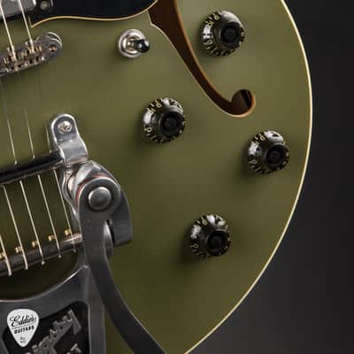 Collings I-35 LC Aged Bigsby/ThroBak - Olive Drab image 14