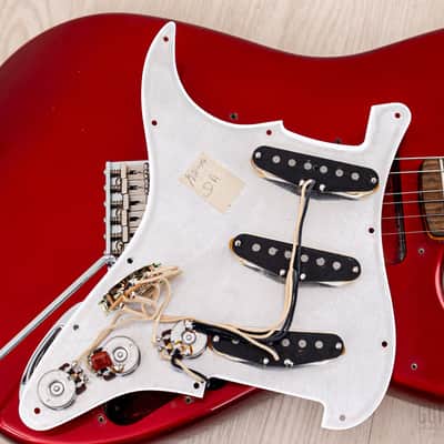 1997 Fender American Vintage '62 Stratocaster Candy Apple Red, Near-Mint w/ Case, Hangtags image 19