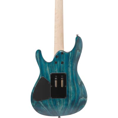 Ibanez S520AH S Standard 6-String Electric Guitar - Cosmic Blue Stained Flat image 9