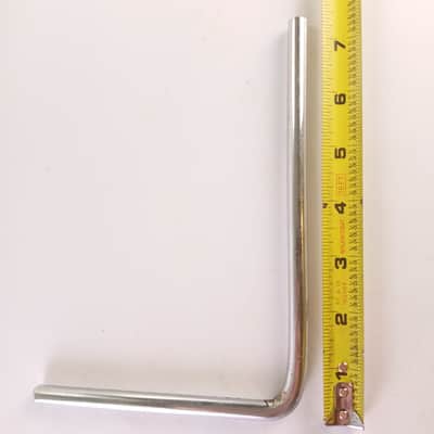 Slingerland 3/8x5x7"Cymbal L-Arm Rod Chrome Vintage 50s Bass Drum Mount Holder image 1