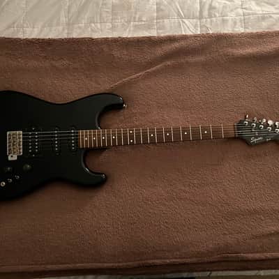 Squier MIJ E-Series Contemporary Stratocaster HSS 1986 - 1988 - Black image 1