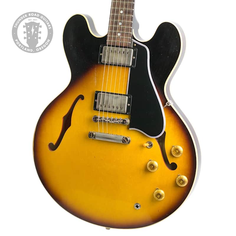 2024 Gibson Custom ES-335 '58 Reissue Faded Tobacco Burst Murphy Lab Heavy Aging #A840184