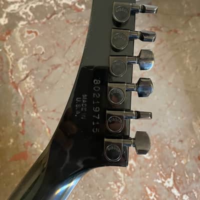 Gibson U-2 (Mach II) 1989 - Ebony w/ Custom Scalloped Ebony fretboard & original Case image 11