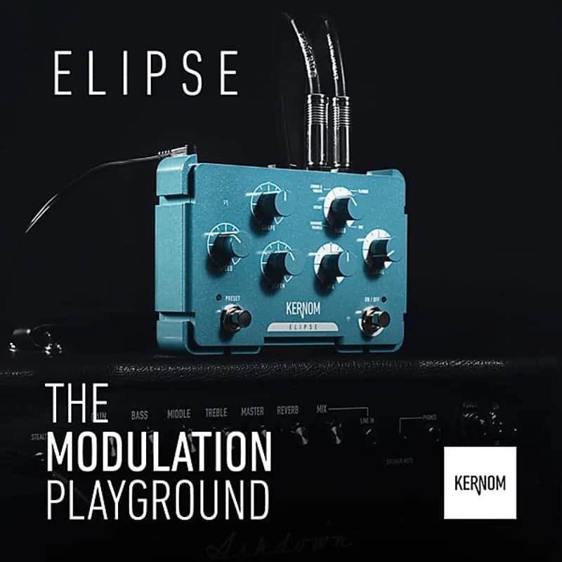 Kernom  Pedals Elipse Modulation Effects Pedal  2025 - Teal image 1