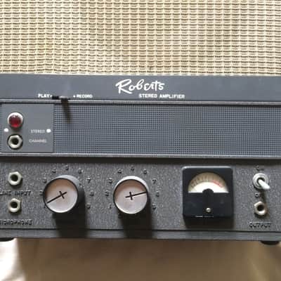 Vintage Roberts A-901 Stereo Tube Amplifier w/ upgraded speaker image 2