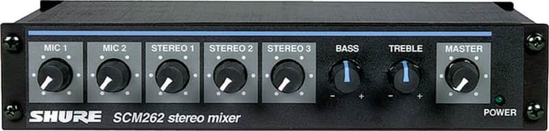 Shure SCM262 Microphone and Stereo Line Mixer image 1