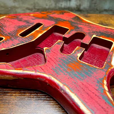 Warmtone CG HSH Strat Style Guitar Body Relic "Knight” Nitro 4.0lbs image 4