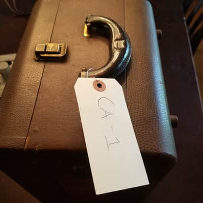 Revere T100 6V6 mono tube amp project 5x7 speaker case leather handle 1950 image 3