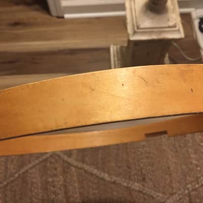 Rogers Marching 14" snare bottom rim 1960's - Maple image 5