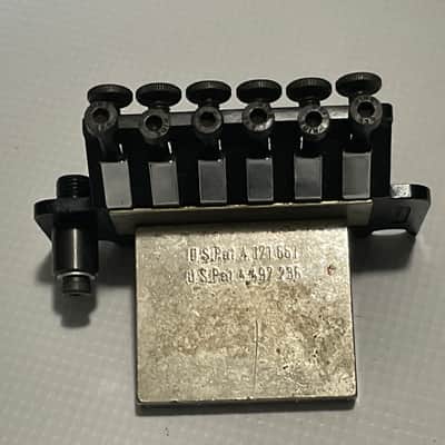 1980's Original Made in Germany Black Lefty Left-Handed Guitar Tremolo Bridge Vibrato & Arm image 5