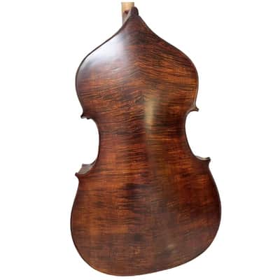 High-grade handmade solid wood Upright double bass 3/4,flamed maple back image 1