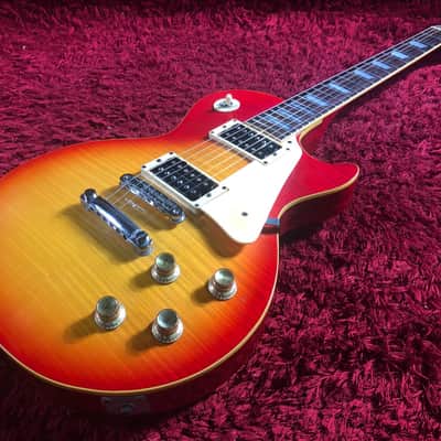 Electric Guitar Les Paul GRECO EG-500 Cherry Sunburst Hard Case Japan Vintage image 2