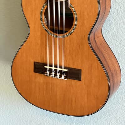 Kala KA-SCAC-T Solid Cedar Top Acacia Tenor 8-String ukulele - Gloss image 1