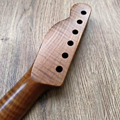 Telecaster Roasted Flame Maple and Rosewood Pro Guitar Neck Satin image 3