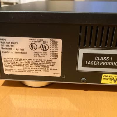 Philips CDR 870 Compact Disc Recorder image 9