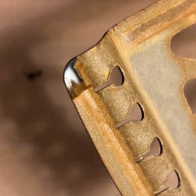 1950s Harmony Acoustic Flat Top Guitar Tailpiece NOS #3734 image 4