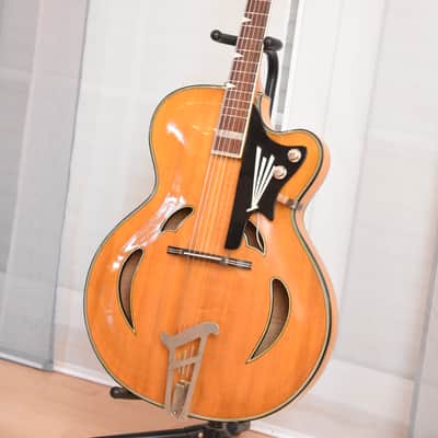 Hemosch  Erich Dölling – RARE 1950s Master Luthier GDR East German Archtop Migma Jazz Guitar image 10