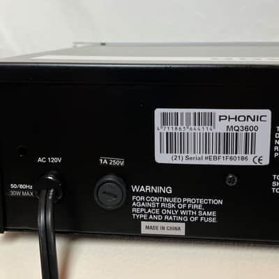 Immagine Phonic MQ3600 New Old Stock Dual 31-Band Graphic Equalizer - 7