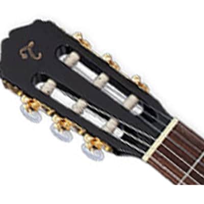 Takamine GC6CEBLK A/E Classical Guitar w/Cutaway - Black - B-Stock image 4