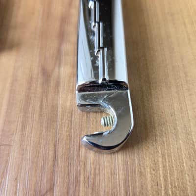 Vintage 1960's Gibson Chrome Compensated Wraparound Tailpiece w/ Studs! image 3