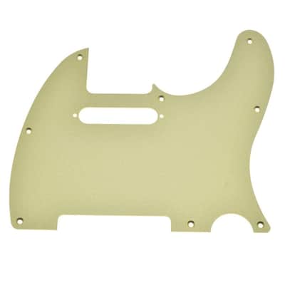 8 Hole Matte Aluminum Tele Pickguard Metal Anodized TL Pickguard Scratch Plate for USA/Mexico Tele/Telecaster Matte Gold image 1