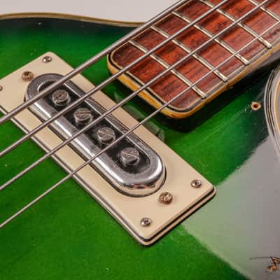 Greco 971 Violin Bass Green Sunburst circa 1968 | Vintage Made in Japan image 4