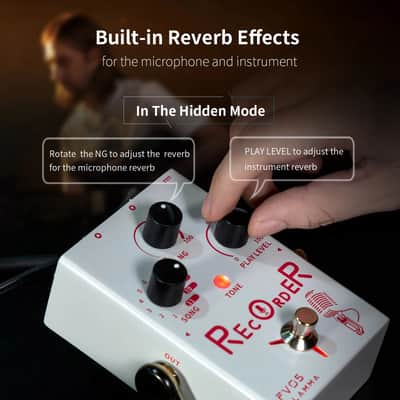 Flamma FV05 Recorder Vocal Pedal 70 Minutes Recording Capacity Noise Gate & Reverb Effects for the Vocal,price include the import duty to US buyer image 5