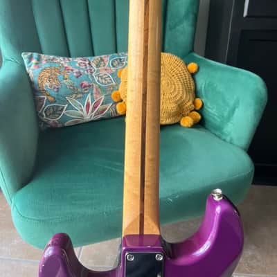 Squier Standard Stratocaster with Rosewood Fretboard 1989 - 2000 - Galactic Purple image 7