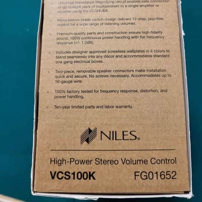 Niles VCS100K (Volume Control) image 1