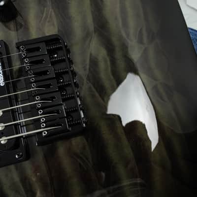 Jackson JS22Q-7 Quilt Top Charcoal Burst 7 String w/ Bag image 8