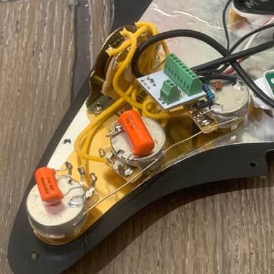 Loaded Black Pickguard with Seymour Duncan and Fender Pickups image 3