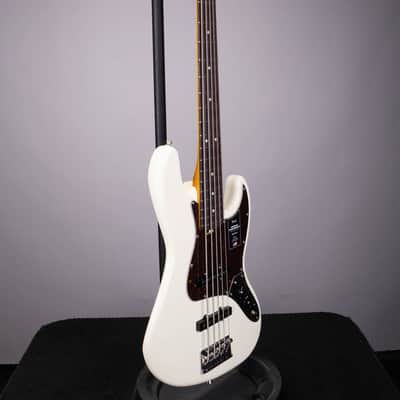 Fender American Professional II Jazz Bass V – Olympic White w/ Rosewood Fingerboard image 3